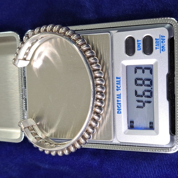 Sterling Silver Twisted Coil Cuff Bracelet Stamped Sterling - Picture 13 of 13